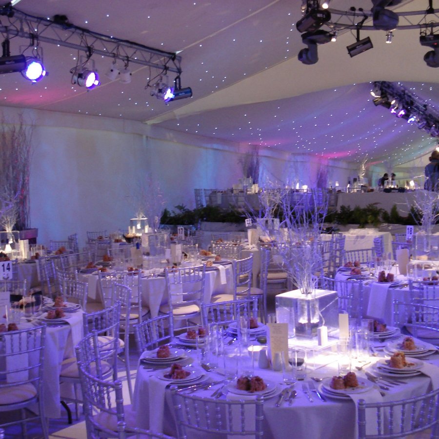 White Starcloth marquee