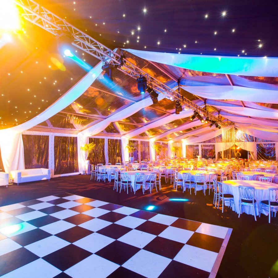 Clear roof marquee 